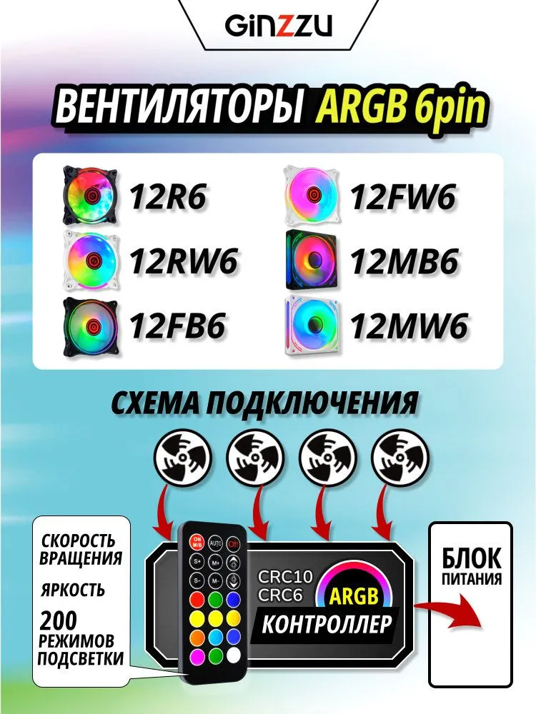 Корпус Ginzzu V420 RGB