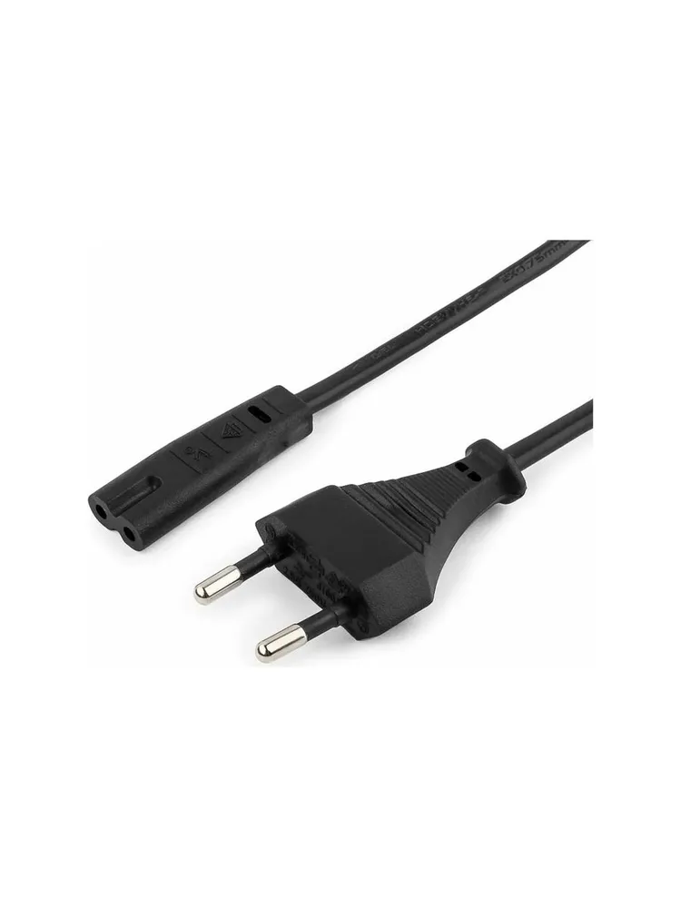Кабель питания Cablexpert для ноутбуков, аудио/видео техники 1,8м, VDE, 2-pin, черный, пакет" (PC-18