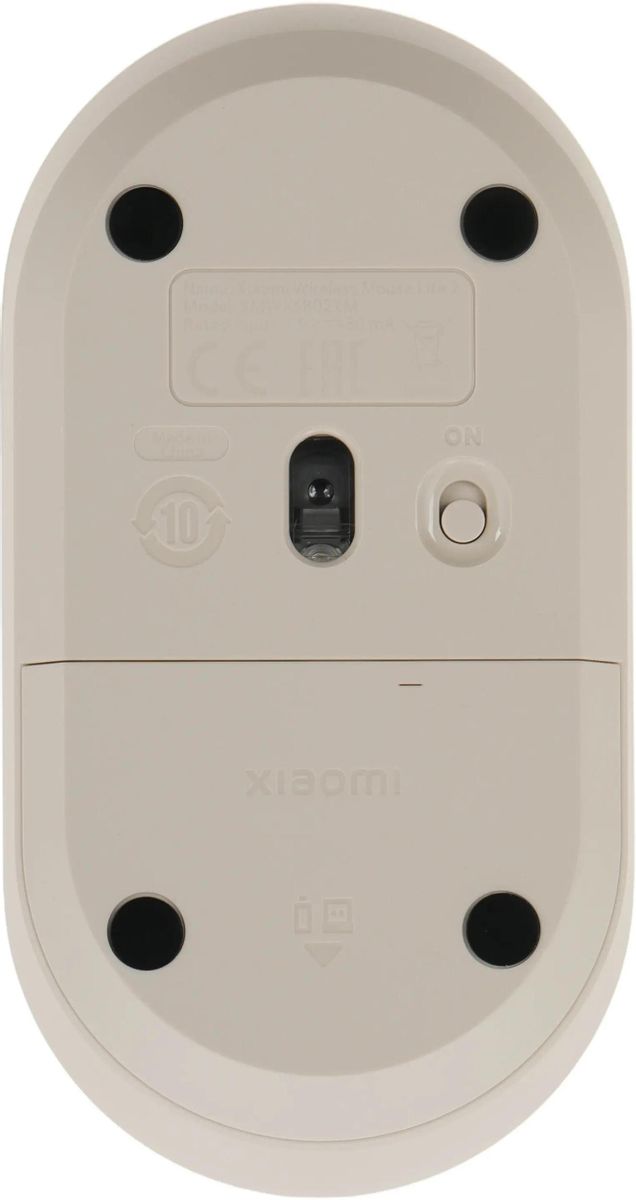 Мышь Xiaomi Wireless Mouse Lite 2, оптическая, беспроводная, USB, белый <BHR8915GL>