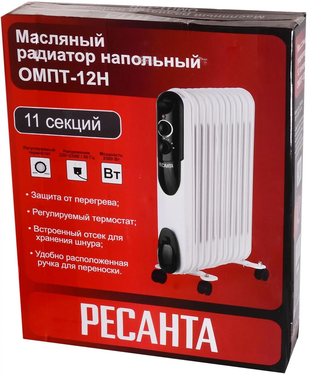 Масляный радиатор Ресанта ОМПТ-12H <67/3/5>