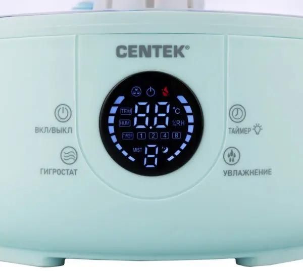 Ультразвуковой увлажнитель воздуха Centek СТ-5110 210мл/ч 3,8л/45дБ/LCD-сенсор/Верх. залив/Подсветка